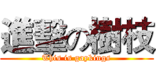 進擊の樹枝 (This is gaykings)