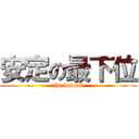 安定の最下位 (the lowest)