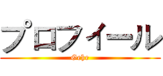 プロフィール (Gehe)