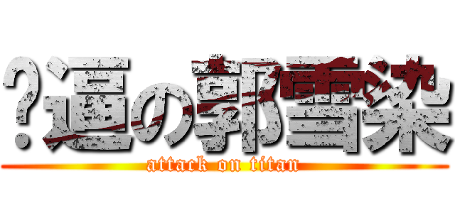 傻逼の郭雪染 (attack on titan)