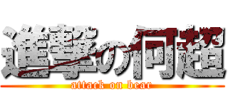 進撃の何超 (attack on bear)