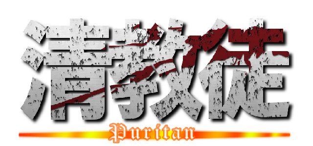 清教徒 (Puritan)