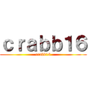 ｃｒａｂｂ１６ (crabb16)