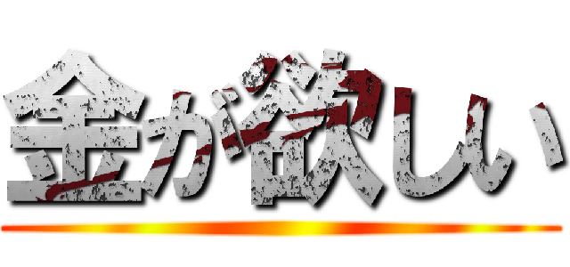 金が欲しい ()