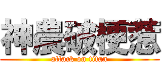 神農破梗惹 (attack on titan)