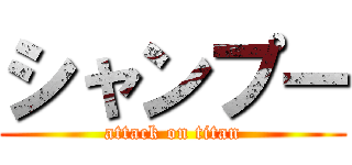 シャンプー (attack on titan)