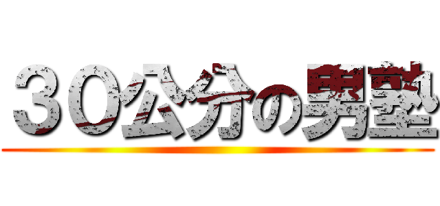 ３０公分の男塾 ()