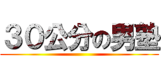 ３０公分の男塾 ()