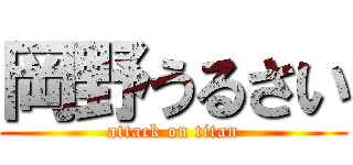 岡野うるさい (attack on titan)