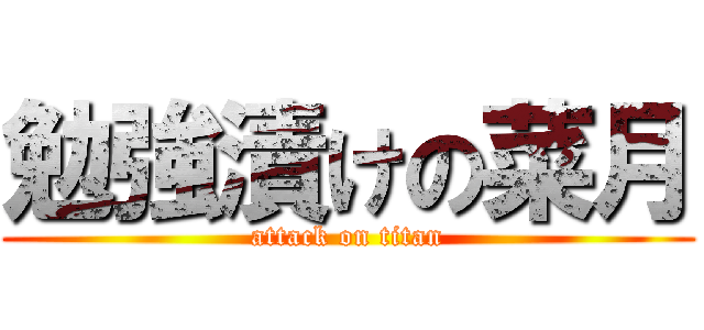 勉強漬けの菜月 (attack on titan)