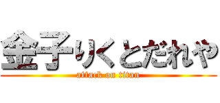 金子りくとだれや (attack on titan)