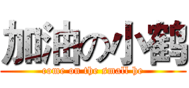 加油の小鹤 (come on the small he)