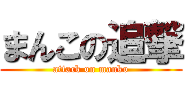 まんこの追撃 (attack on manko)
