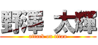 野澤 太輝 (attack on titan)