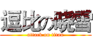 逗比の晓雪 (attack on titan)