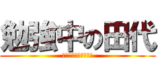 勉強中の田代 (ほんまにしとんかいな)