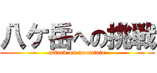 八ケ岳への挑戦 (attack on mountain)