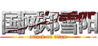 国网郑雪阳 (attack on titan)