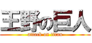 王野の巨人 (attack on titan)