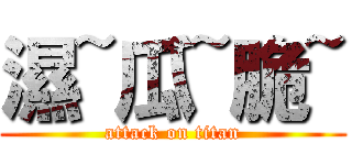 濕~瓜~脆~ (attack on titan)