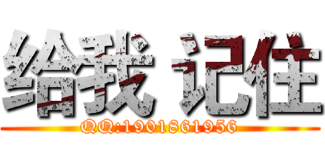 给我 记住 (QQ:1901861956)