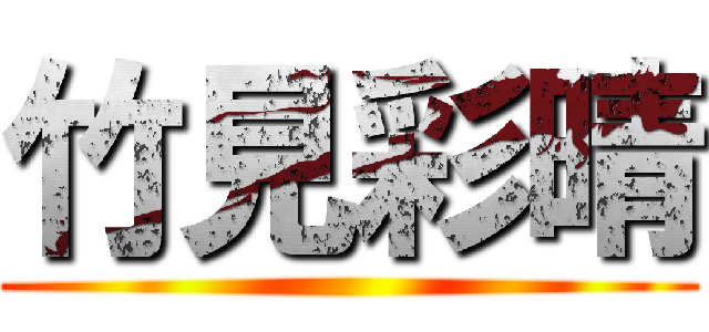 竹見彩晴 ()