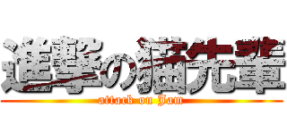 進撃の猫先輩 (attack on Jam)