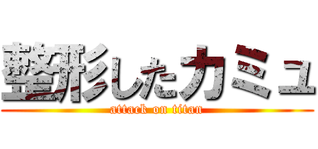 整形したカミュ (attack on titan)