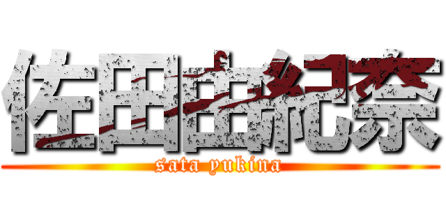 佐田由紀奈 (sata yukina)