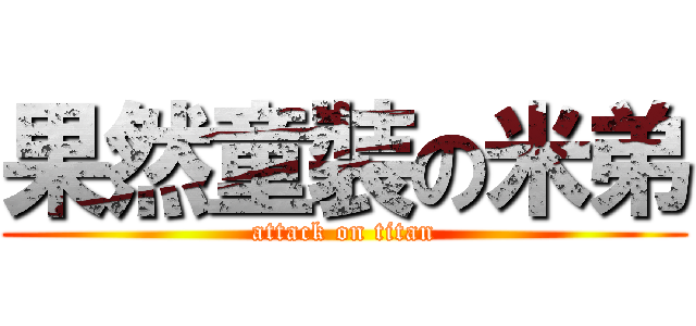 果然童裝の米弟 (attack on titan)