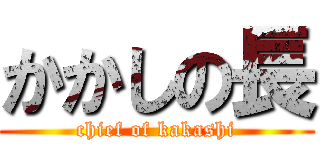 かかしの長 (chief of kakashi)