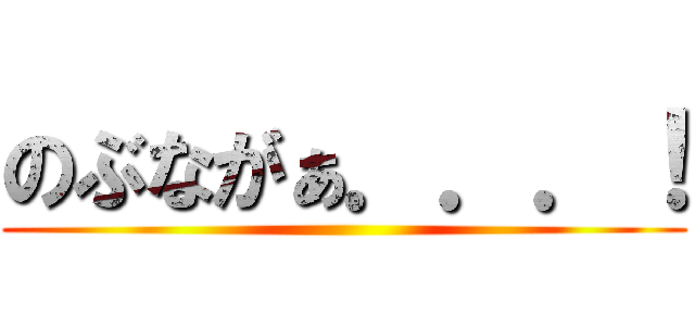 のぶながぁ．．．！ ()