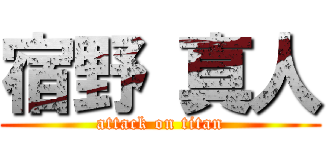 宿野 真人 (attack on titan)
