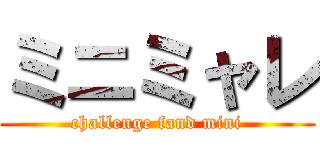 ミニミャレ (challenge fand mini)