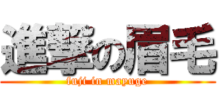 進撃の眉毛 (fuji in mayuge)
