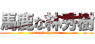 馬鹿な林秀樹 (stupid human)