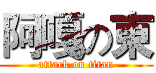 阿嘎の東 (attack on titan)