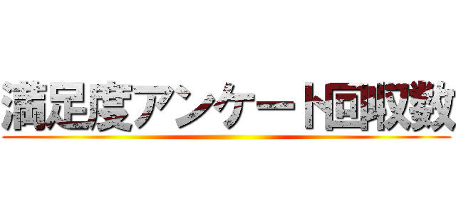 満足度アンケート回収数 ()