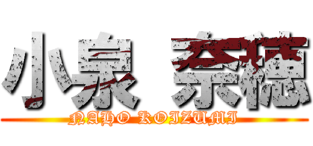 小泉 奈穂 (NAHO KOIZUMI)