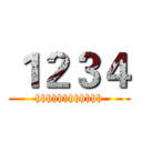 １２３４ (hhhhhhhhhhhh)
