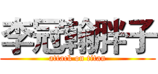 李冠翰胖子 (attack on titan)