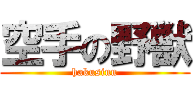 空手の野獣 (hakusinn)