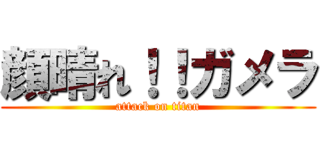 顔晴れ！！ガメラ (attack on titan)
