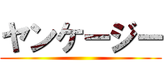 ヤンケージー ()