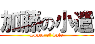 加藤の小遣 (money of kato)