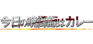 今日の晩御飯はカレー (attack on titan)