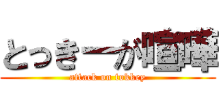 とっきーが喧嘩 (attack on tokkey)