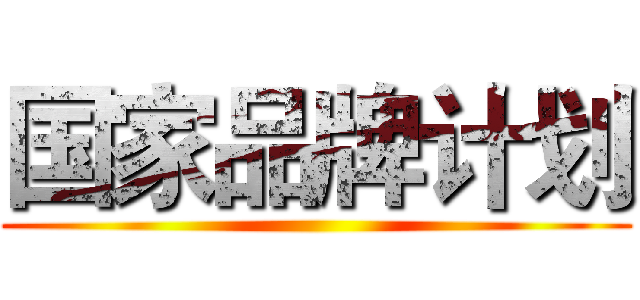 国家品牌计划 ()