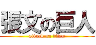 張文の巨人 (attack on titan)