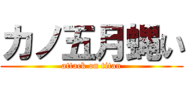 カノ五月蝿い (attack on titan)